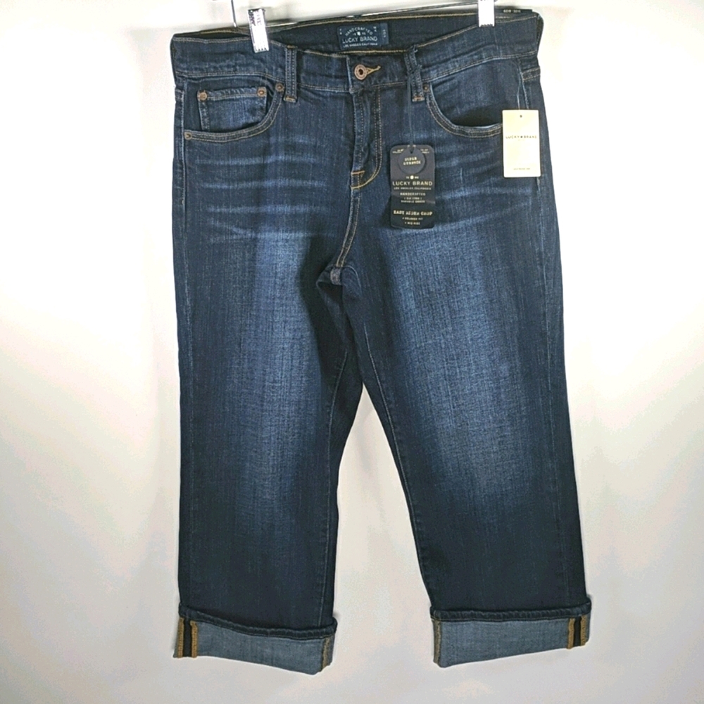 NWT Lucky Brand Easy Rider Crop jeans